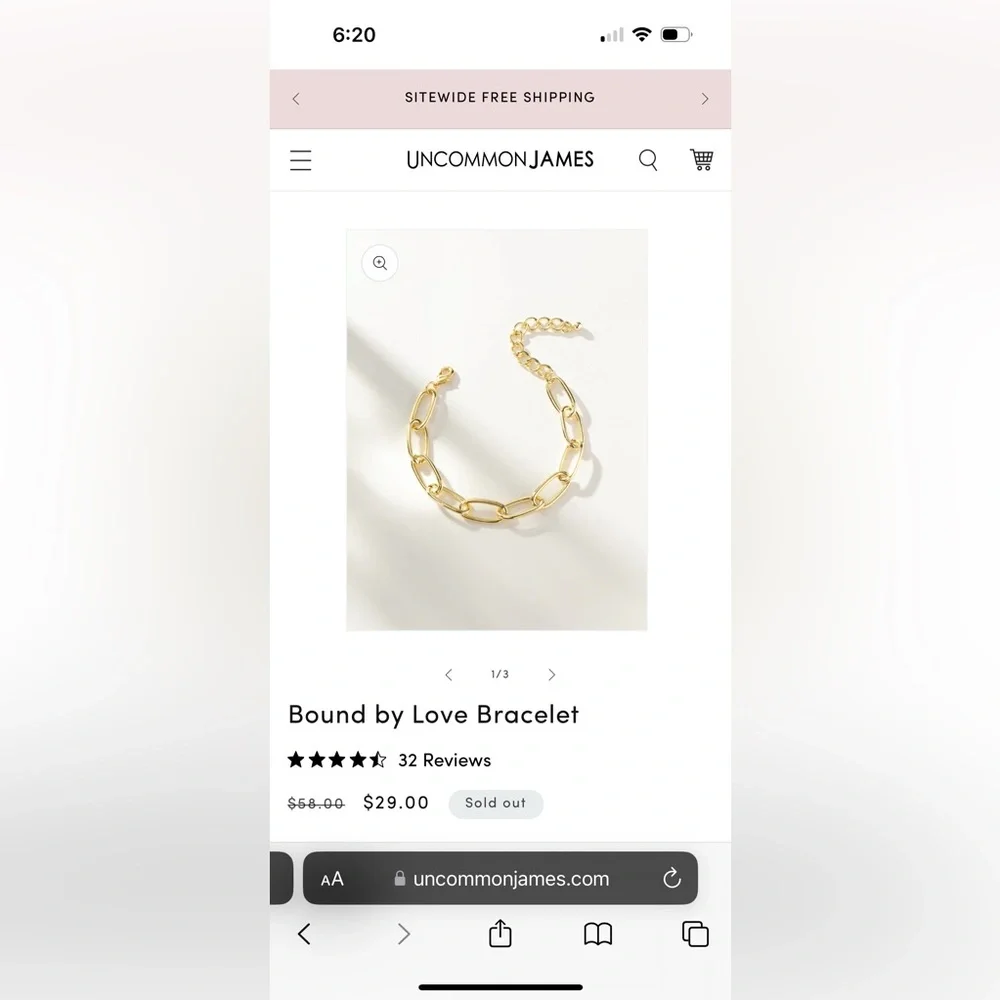 Uncommon James Gold 14K Gold Plated Brass Jewelry - Picture 1 of 15